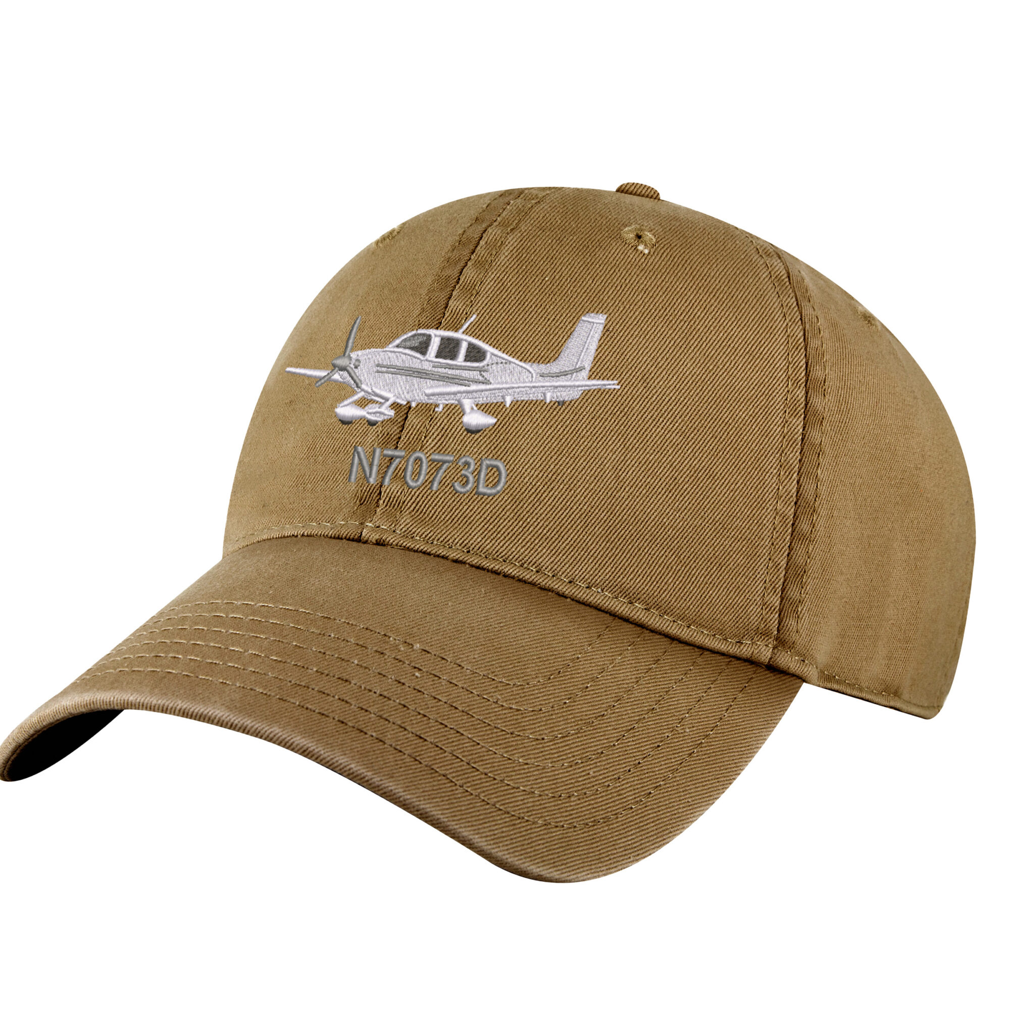 Custom SR22 SR20 Airplane Pilot Hat - Personalized Tail Number Aviation Cap - Great Pilot Gift 5 24A COY Coyote Brwon SR22 Airplane Custom Tail Number Hat Cirrus