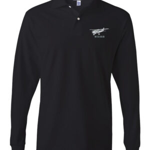 443M JERZEES Polo Shirt Black