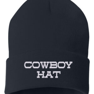 105CB Cowboy Hat Cuffed Beanie Navy