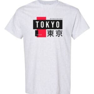P125T GRY Ash Front High Tokyo Japan Tee