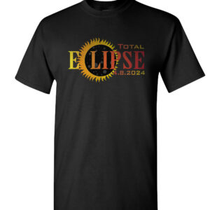 P132T BLK Black Front High Total Solar Eclipse 2024