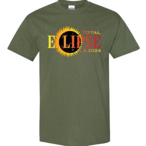 P132T MGR Military Green Front High Total Solar Eclipse 2024