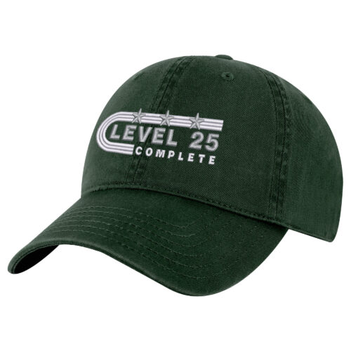 25th Silver Anniversary Baseball Hat – Level 25 Complete Dad Cap