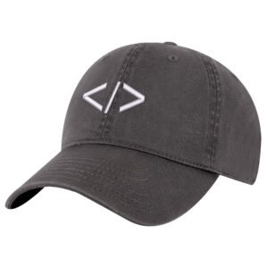 Coding Hat featuring embroidered HTML tag symbol for developers and programmers
