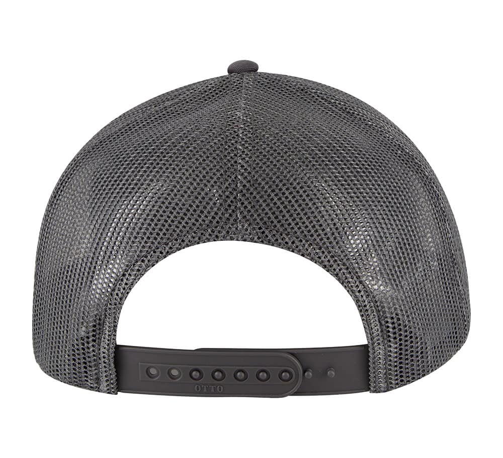 ExFed Trucker Hat – Funny FedEx Parody Mesh Cap for Delivery Drivers 8 61R Charcoal Back View Trucker Hat 2