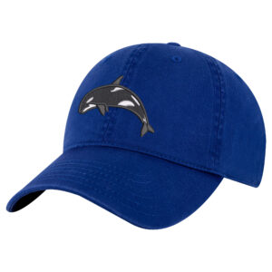 Embroidered killer whale hat – dark green orca baseball cap