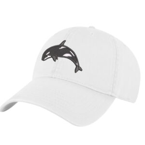 Embroidered killer whale hat – dark green orca baseball cap