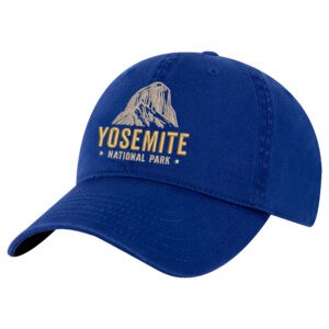 Embroidered Yosemite National Park cotton dad hat with mountain design