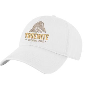 Embroidered Yosemite National Park cotton dad hat with mountain design