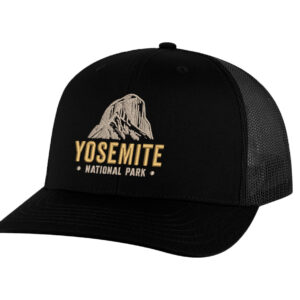 Classic structured Yosemite snapback with embroidered mountain and mesh back