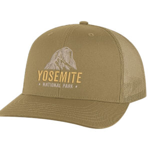 Classic structured Yosemite snapback with embroidered mountain and mesh back
