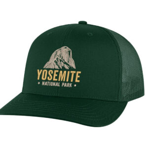 Classic structured Yosemite snapback with embroidered mountain and mesh back