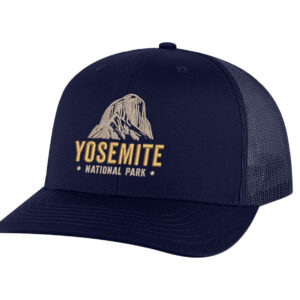 Classic structured Yosemite snapback with embroidered mountain and mesh back