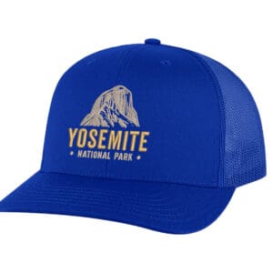 Classic structured Yosemite snapback with embroidered mountain and mesh back