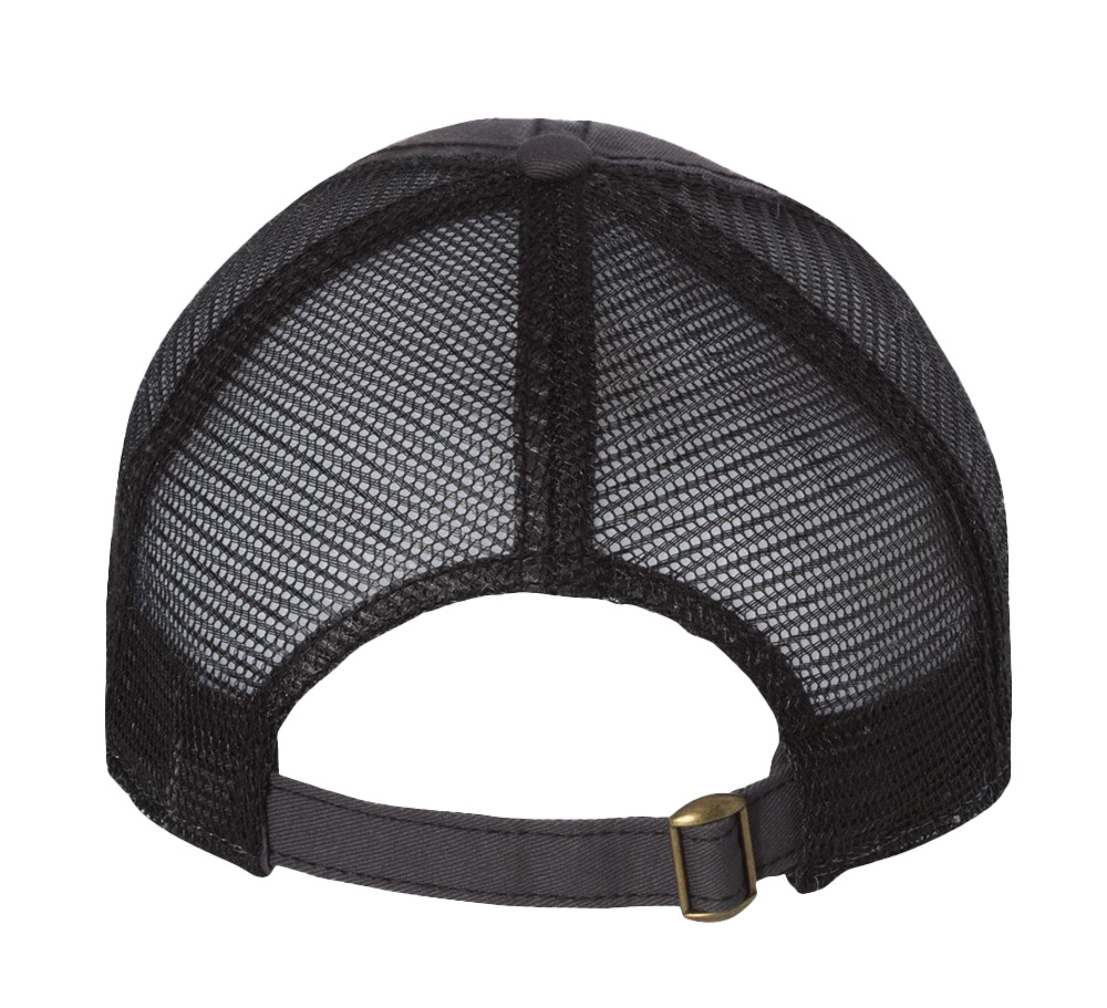 60th Anniversary Trucker Hat - Level 60 Completed Embroidered Mesh Snapback 8 "60th anniversary trucker hat with unstructured front, mesh back, and embroidered Level 60 Completed design featuring diamond and stars with snapback closure"