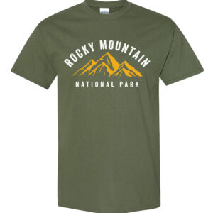 Rocky Mountain National Park t-shirt with mountain graphic print